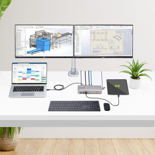 StarTech.com USB4 Docking Station, USB-C 40Gbps, Dual HDMI Video, Tot 2x 4K 60Hz 4:4:4 (RGB) of 2x 4K 120Hz 4:2:2, Multi-Monitor - Afbeelding 8