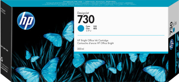 HP 730 cyaan DesignJet inktcartridge, 300 ml