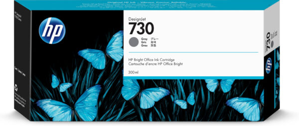 HP 730 grijze DesignJet inktcartridge, 300 ml