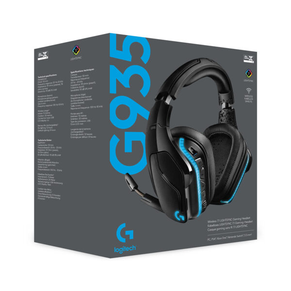 Logitech G G935 Wireless 7.1 Surround Sound LIGHTSYNC Gaming Headset - Afbeelding 18