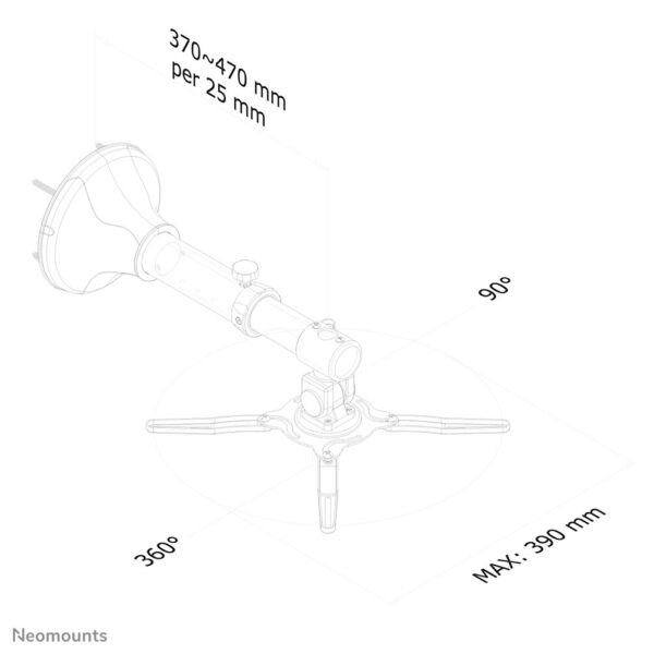 Neomounts projector wandsteun - Afbeelding 3