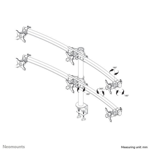 Neomounts monitorarm - Afbeelding 10