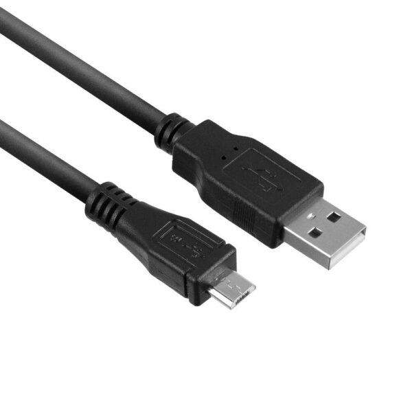 ACT USB 2.0 laad- en datakabel A male - micro B male 1 meter