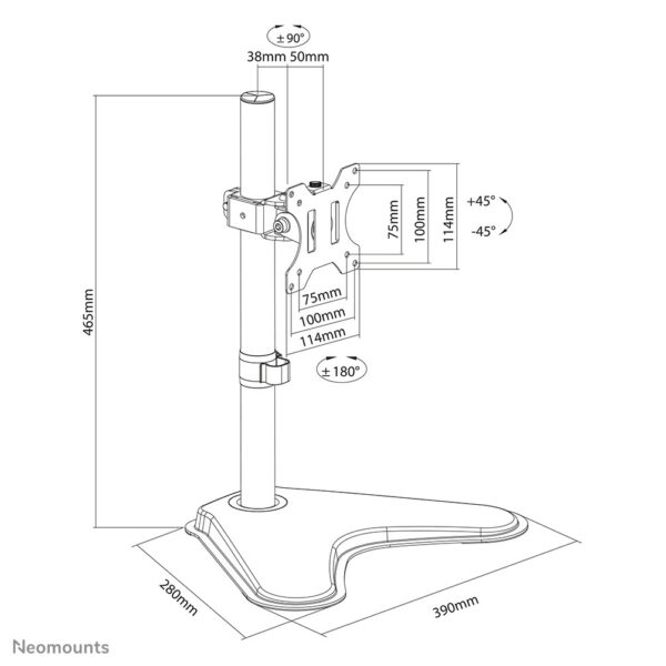 Neomounts monitor stand - Afbeelding 19