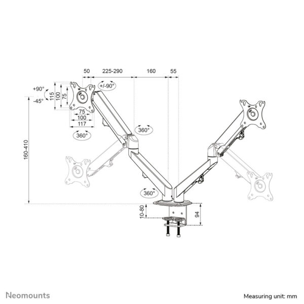 Neomounts monitorarm - Afbeelding 13