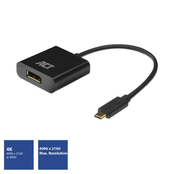 ACT USB-C naar DisplayPort adapter - Afbeelding 2