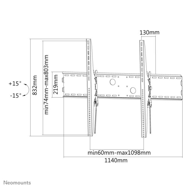 Neomounts tv wandsteun - Afbeelding 7