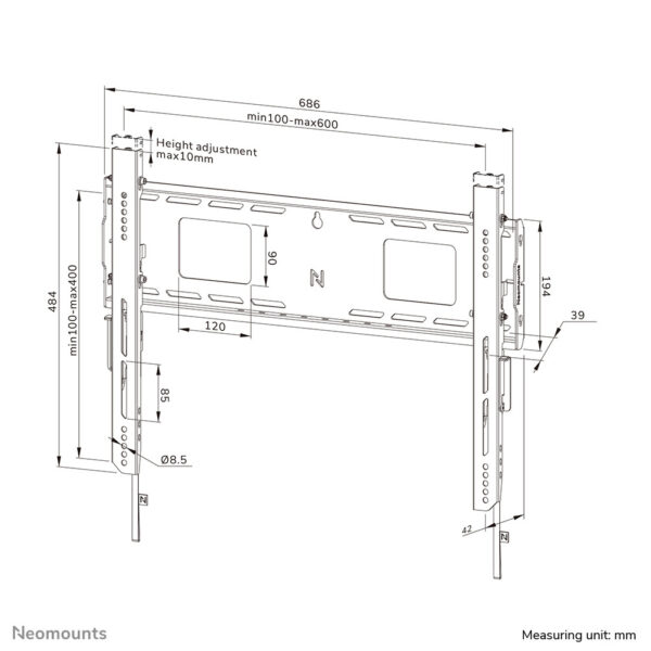 Neomounts heavy duty tv wandsteun - Afbeelding 16