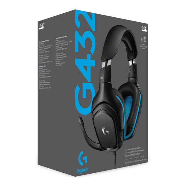 Logitech G G432 7.1 Surround Sound Wired Gaming Headset - Afbeelding 6