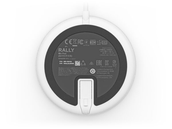 Logitech Rally Mic Pod Wit Tafelmicrofoon - Afbeelding 4