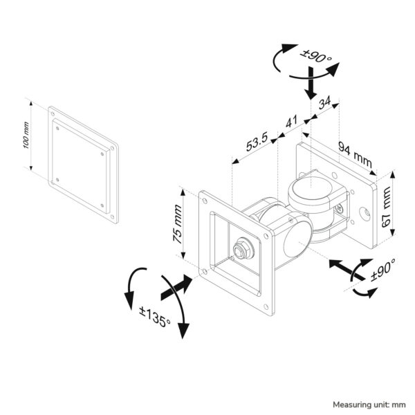 Neomounts toolbar steun - Afbeelding 2