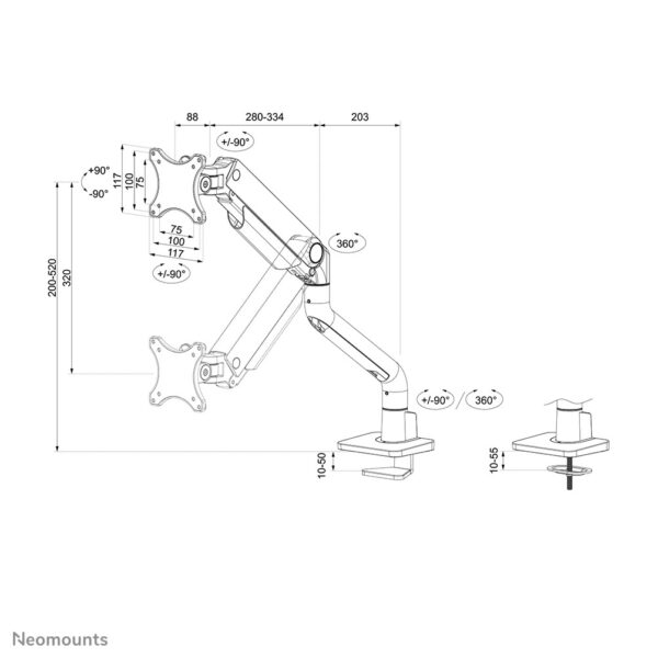 Neomounts monitorarm - Afbeelding 20