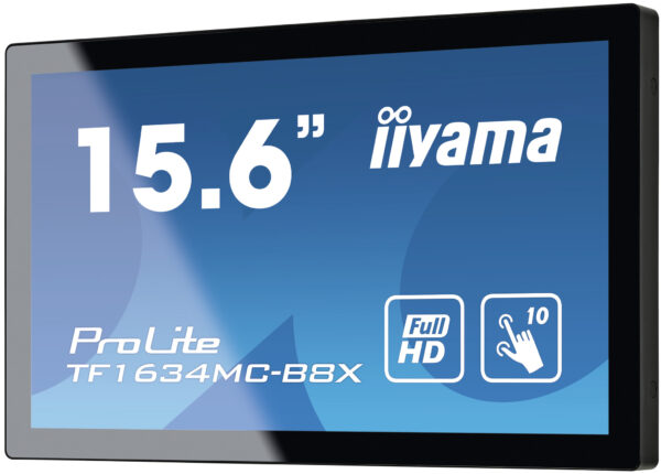 iiyama ProLite TF1634MC-B8X computer monitor 39,6 cm (15.6") 1920 x 1080 Pixels Full HD LED Touchscreen Multi-gebruiker Zwart - Afbeelding 5