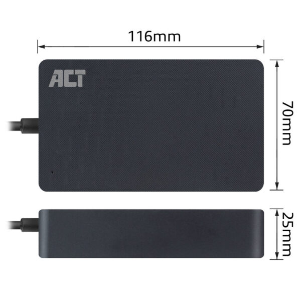 ACT Compacte laptoplader 90W (voor laptops tot 17,3 inch) - Afbeelding 2