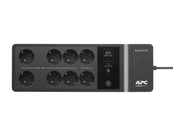 APC Back-UPS BE650G2-GR - Noodstroomvoeding 8x stopcontact, 650VA, 1 USB oplader, 1 USB datapoort - Afbeelding 12