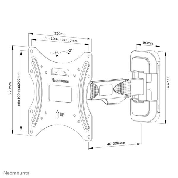 Neomounts tv wandsteun - Afbeelding 17