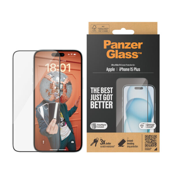 PanzerGlass Ultra Wide Fit Doorzichtige schermbeschermer Apple 1 stuk(s) - Afbeelding 4