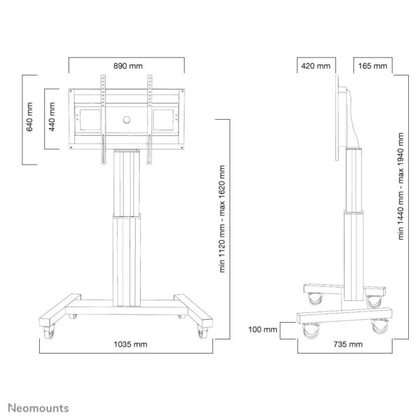 Neomounts gemotoriseerde vloersteun - Afbeelding 9