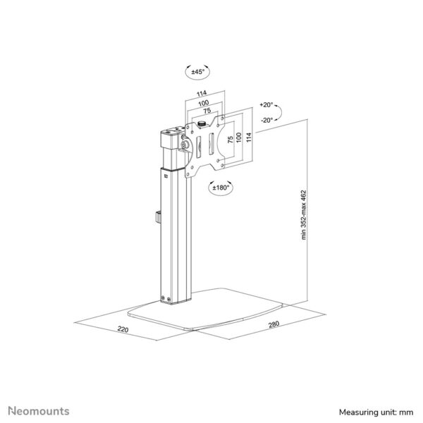 Neomounts monitor stand - Afbeelding 18