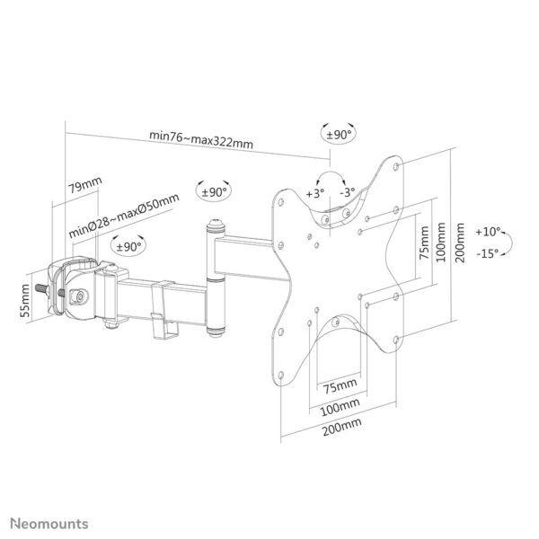 Neomounts TV-paalsteun - Afbeelding 13