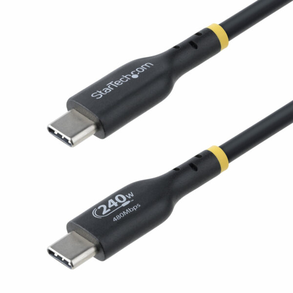 StarTech.com 4m USB-C Laadkabel, USB-IF Gecertificeerde USB Kabel, 240W PD EPR, USB 2.0 Type-C Laptop Laadkabel, USB-C Data Tran