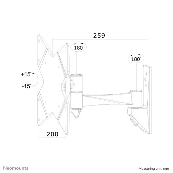 Neomounts tv/monitor wandsteun - Afbeelding 7