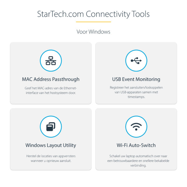 StarTech.com USB4 Docking Station, USB-C 40Gbps, Dual HDMI Video, Tot 2x 4K 60Hz 4:4:4 (RGB) of 2x 4K 120Hz 4:2:2, Multi-Monitor - Afbeelding 19