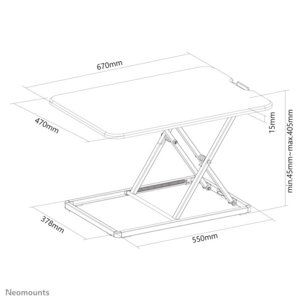 Neomounts zit-stawerkplek - Afbeelding 19