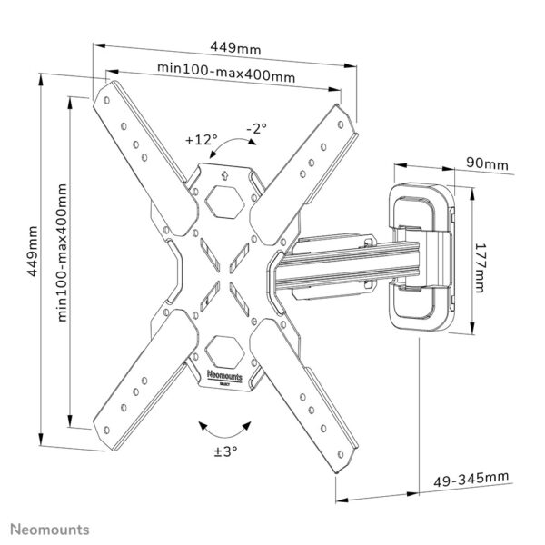 Neomounts tv wandsteun - Afbeelding 20