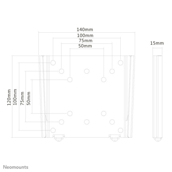 Neomounts tv/monitor wandsteun - Afbeelding 8