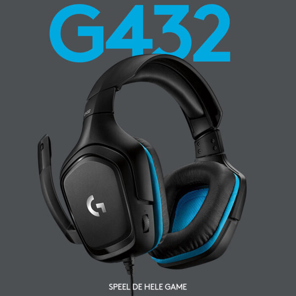 Logitech G G432 7.1 Surround Sound Wired Gaming Headset - Afbeelding 10