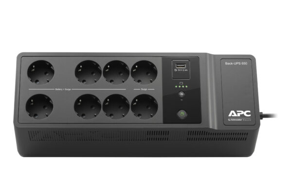 APC Back-UPS BE650G2-GR - Noodstroomvoeding 8x stopcontact, 650VA, 1 USB oplader, 1 USB datapoort - Afbeelding 2