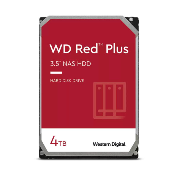 Western Digital Red Plus WD40EFPX interne harde schijf 4 TB 5400 RPM 256 MB 3.5" SATA III