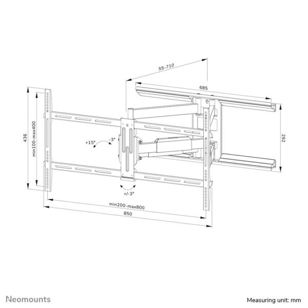 Neomounts tv wandsteun - Afbeelding 17