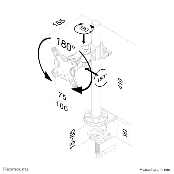 Neomounts monitorarm - Afbeelding 3