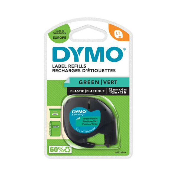 DYMO S0721640 labelprinter-tape Zwart op groen - Afbeelding 2