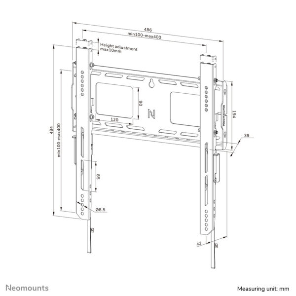 Neomounts heavy duty tv wandsteun - Afbeelding 17