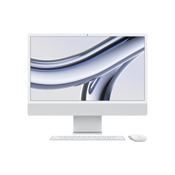 Apple iMac Apple M M3 59,7 cm (23.5") 4480 x 2520 Pixels Alles-in-één-pc 16 GB 512 GB SSD macOS Sonoma Wi-Fi 6E (802.11ax) Zilve