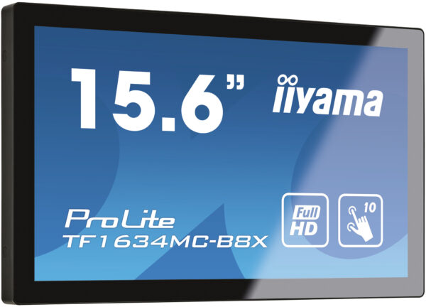 iiyama ProLite TF1634MC-B8X computer monitor 39,6 cm (15.6") 1920 x 1080 Pixels Full HD LED Touchscreen Multi-gebruiker Zwart - Afbeelding 3