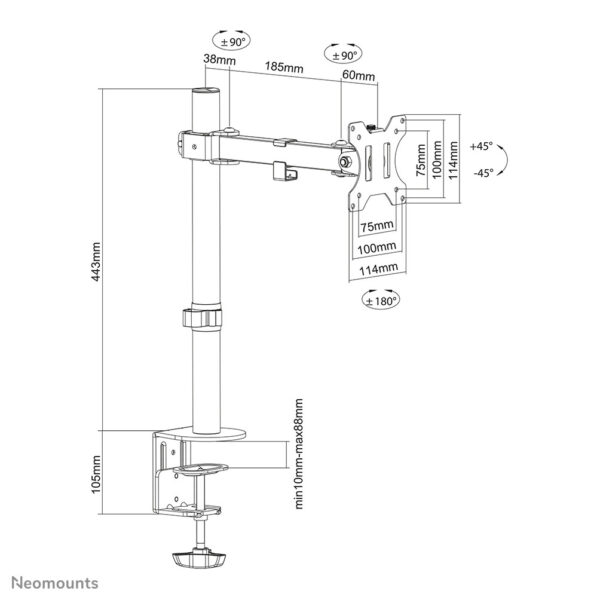 Neomounts monitorarm - Afbeelding 15