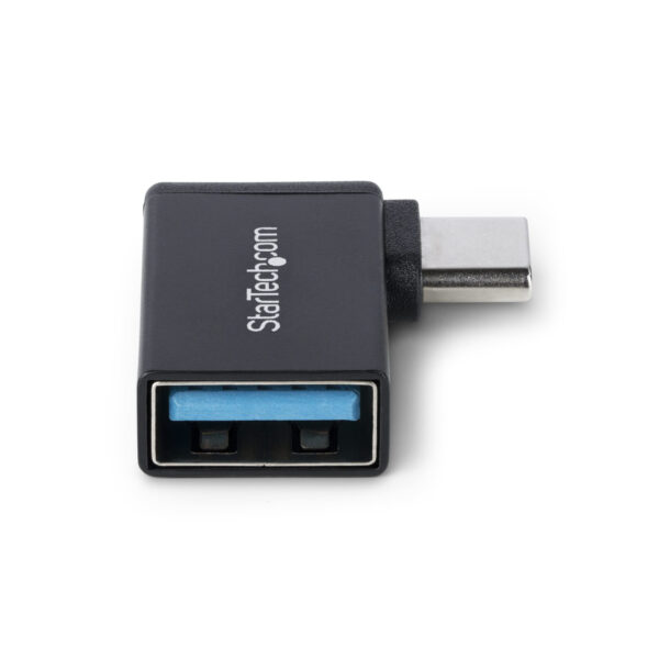 StarTech.com Haakse USB-C naar USB-A Adapter, USB 5Gbps, Compacte USB-C Male naar USB-A Female Adapter, Duurzame Metalen Behuizi - Afbeelding 4