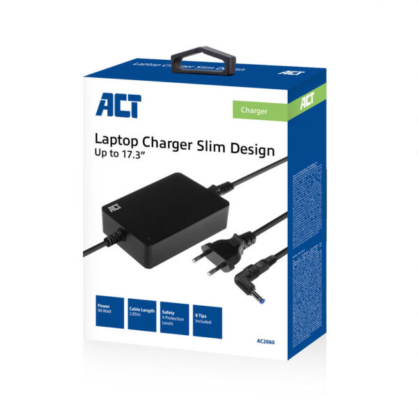 ACT Compacte laptoplader 90W (voor laptops tot 17,3 inch) - Afbeelding 3