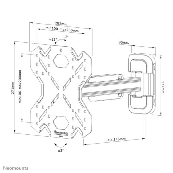 Neomounts tv wandsteun - Afbeelding 20