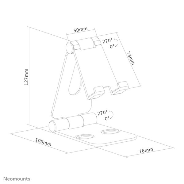 Neomounts opvouwbare telefoon stand - Afbeelding 14