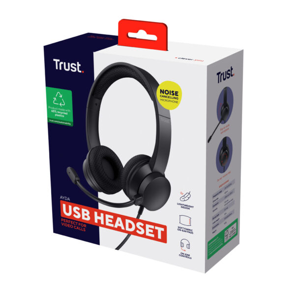 Trust Ayda - Noise canceling Headset met Microfoon voor PC en Laptop - Afbeelding 6