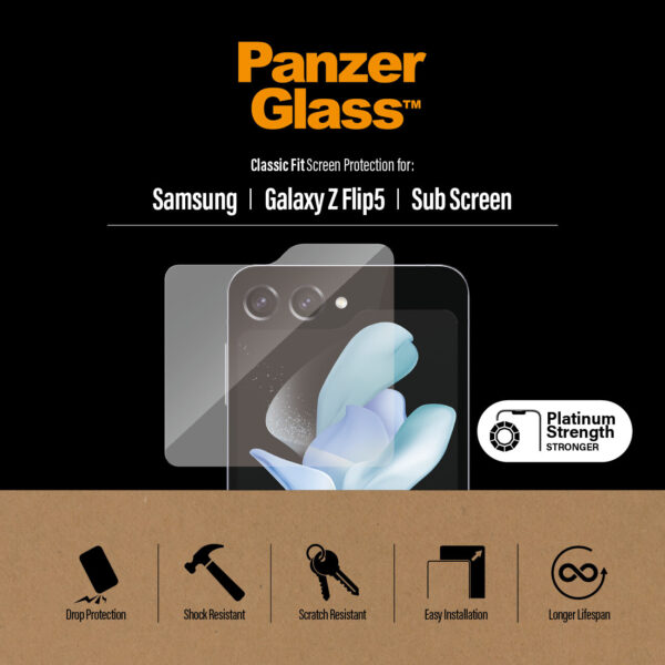 PanzerGlass Samsung Galaxy Z Flip5 Doorzichtige schermbeschermer 1 stuk(s) - Afbeelding 5