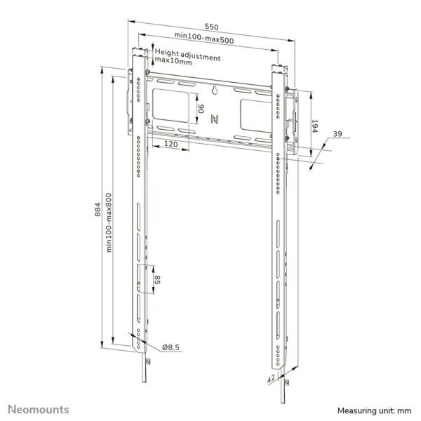 Neomounts heavy duty tv wandsteun - Afbeelding 18