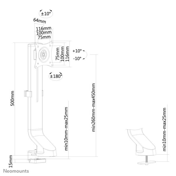 Neomounts monitorarm - Afbeelding 18