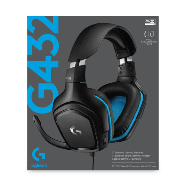 Logitech G G432 7.1 Surround Sound Wired Gaming Headset - Afbeelding 7