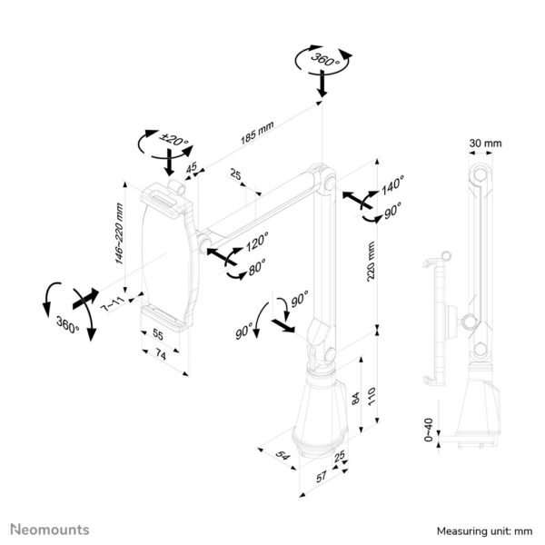 Neomounts tablet stand - Afbeelding 8